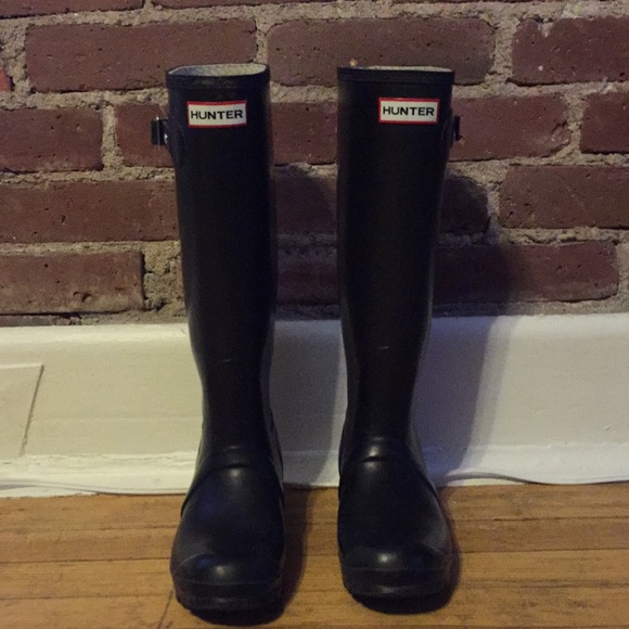 Hunter Shoes - Hunter Tall Matte Black Rain Boots